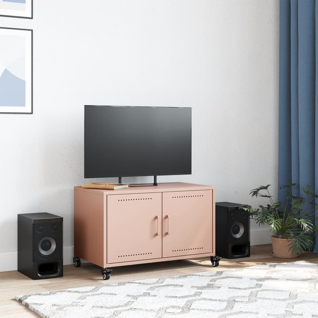 Mobile TV Rosa 68x39x43,5 cm in Acciaio - homemem39