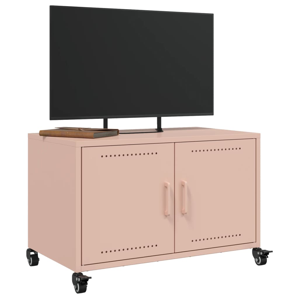 Mobile TV Rosa 68x39x43,5 cm in Acciaio - homemem39