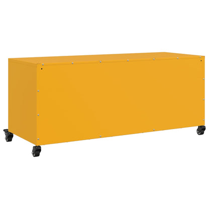 Mobile TV Giallo Senape 100,5x39x43,5 cm in Acciaio - homemem39
