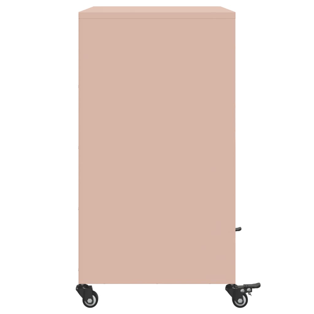 Credenza Rosa 68x39x72 cm in Acciaio