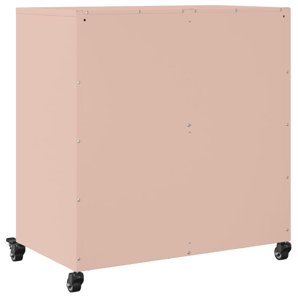 Credenza Rosa 68x39x72 cm in Acciaio