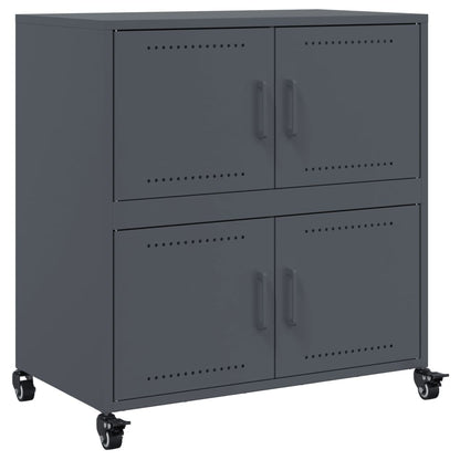 Credenza Antracite 68x39x72 cm in Acciaio