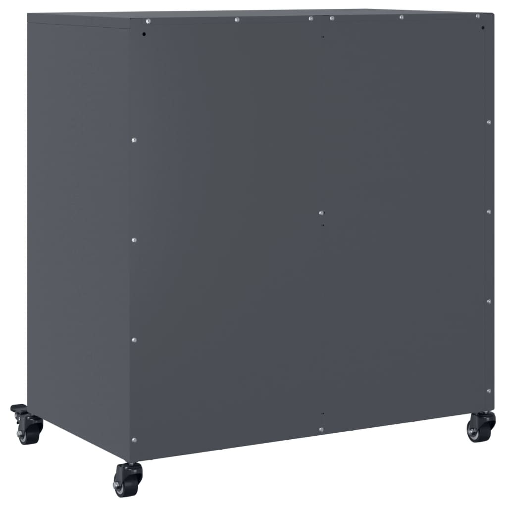 Credenza Antracite 68x39x72 cm in Acciaio