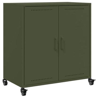 Credenza Verde Oliva 68x39x72 cm in Acciaio