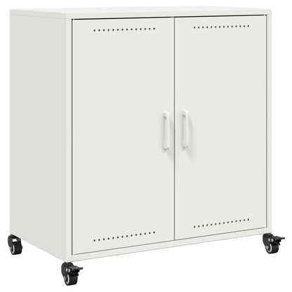 Credenza Bianca 68x39x72 cm in Acciaio