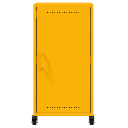 Credenza Giallo Antracite 36x39x72 cm Acciaio Laminato a Freddo - homemem39