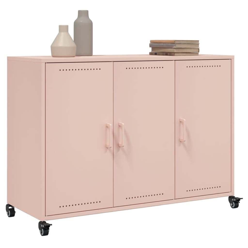 Credenza Rosa 100,5x39x72 cm in Acciaio