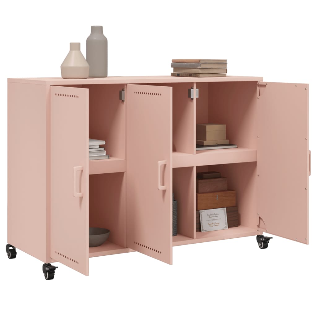 Credenza Rosa 100,5x39x72 cm in Acciaio