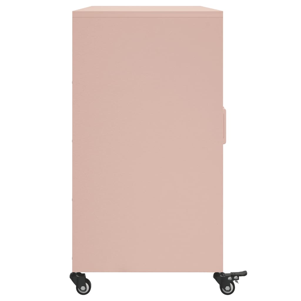 Credenza Rosa 100,5x39x72 cm in Acciaio