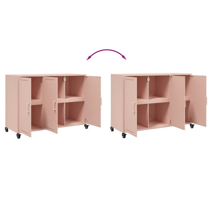 Credenza Rosa 100,5x39x72 cm in Acciaio