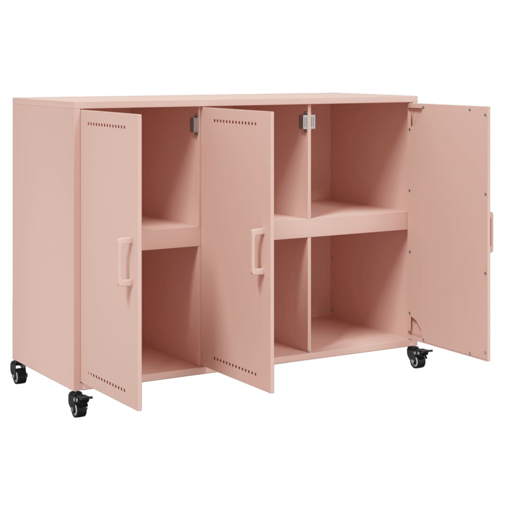 Credenza Rosa 100,5x39x72 cm in Acciaio