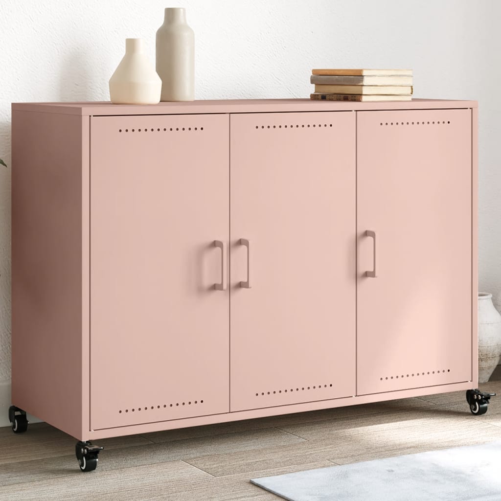 Credenza Rosa 100,5x39x72 cm in Acciaio