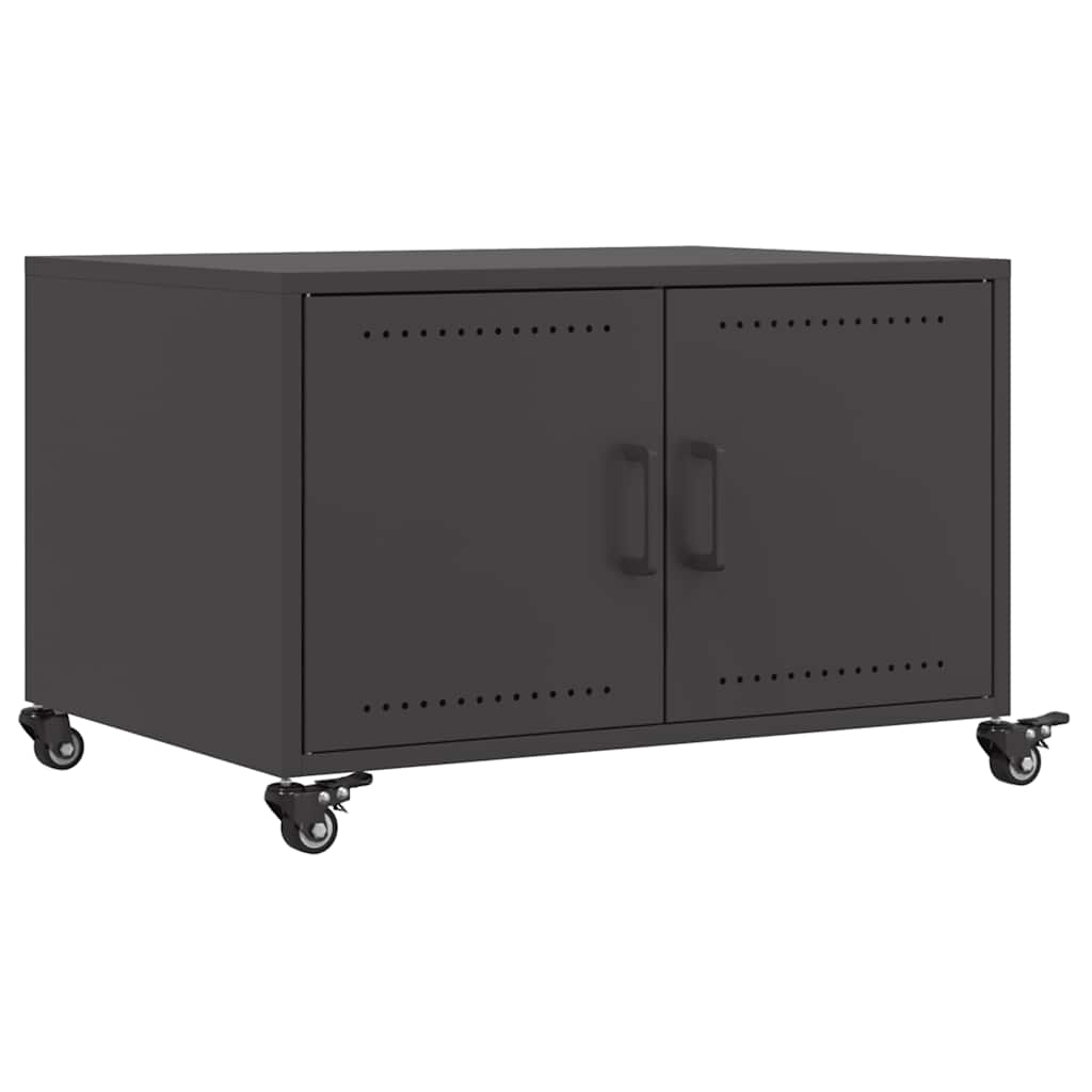 Tavolino da Salotto Nero 100,5x39x72 cm in Acciaio | homemem39