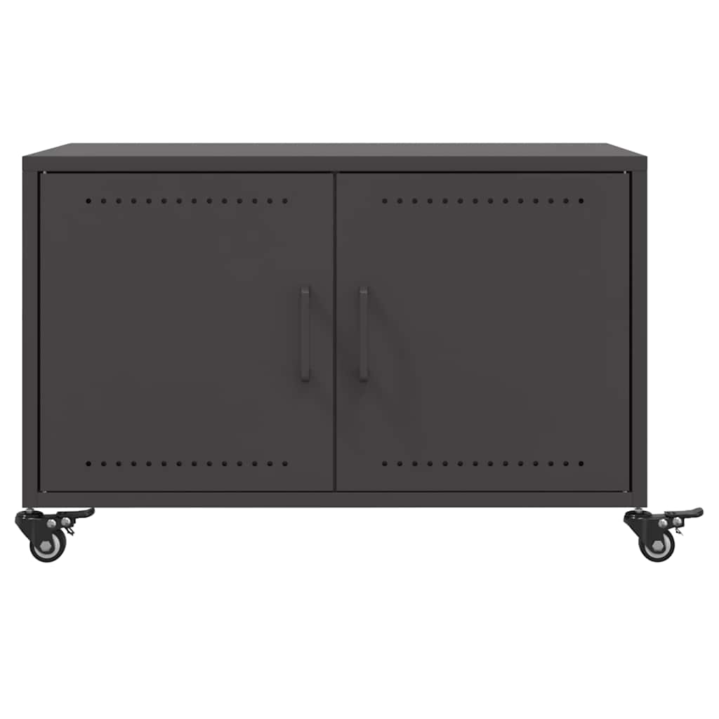 Tavolino da Salotto Nero 100,5x39x72 cm in Acciaio | homemem39