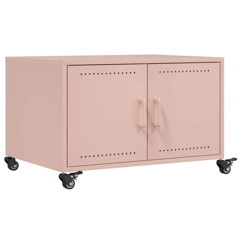 Tavolino da Salotto Rosa 100,5x39x72 cm in Acciaio | homemem39