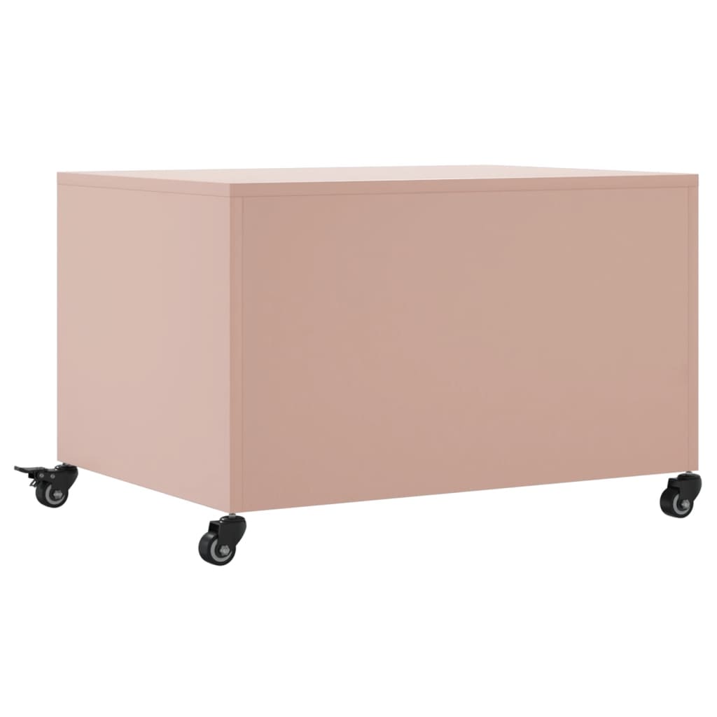 Tavolino da Salotto Rosa 100,5x39x72 cm in Acciaio | homemem39
