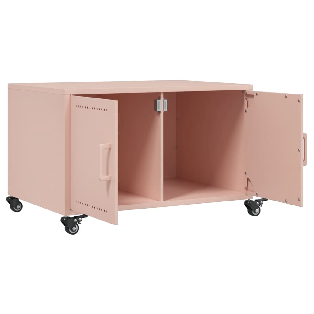 Tavolino da Salotto Rosa 100,5x39x72 cm in Acciaio | homemem39