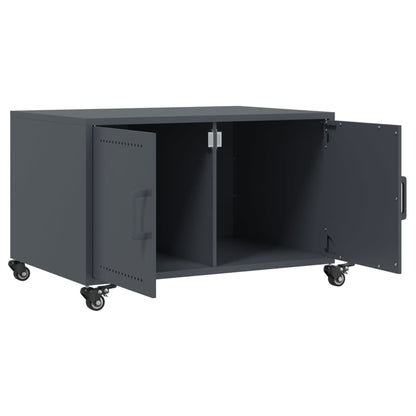Tavolino da Salotto Antracite 68x50x43,5 cm in Acciaio
