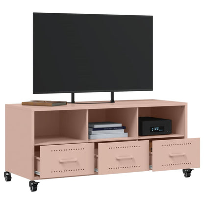 Mobile TV Rosa 100,5x39x43,5 cm in Acciaio - homemem39