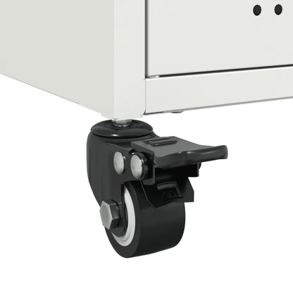 Mobile TV Bianco 100,5x39x43,5 cm in Acciaio - homemem39