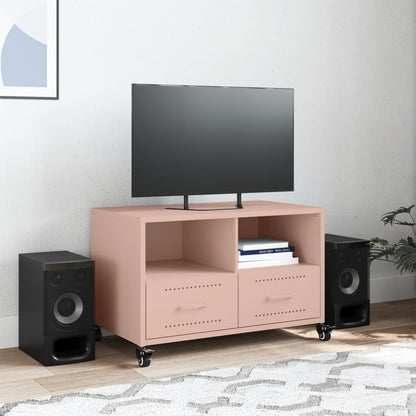 Mobile TV Rosa 68x39x43,5 cm in Acciaio - homemem39