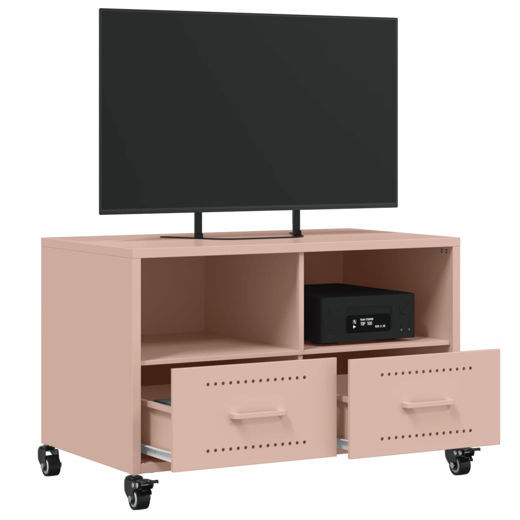 Mobile TV Rosa 68x39x43,5 cm in Acciaio - homemem39