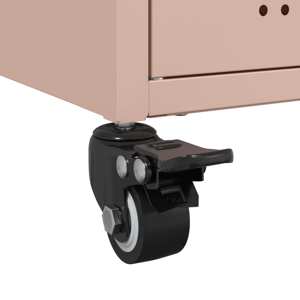 Mobile TV Rosa 68x39x43,5 cm in Acciaio - homemem39