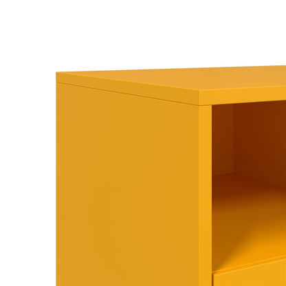Mobile TV Giallo Senape 68x39x43,5cm Acciaio Laminato a Freddo - homemem39