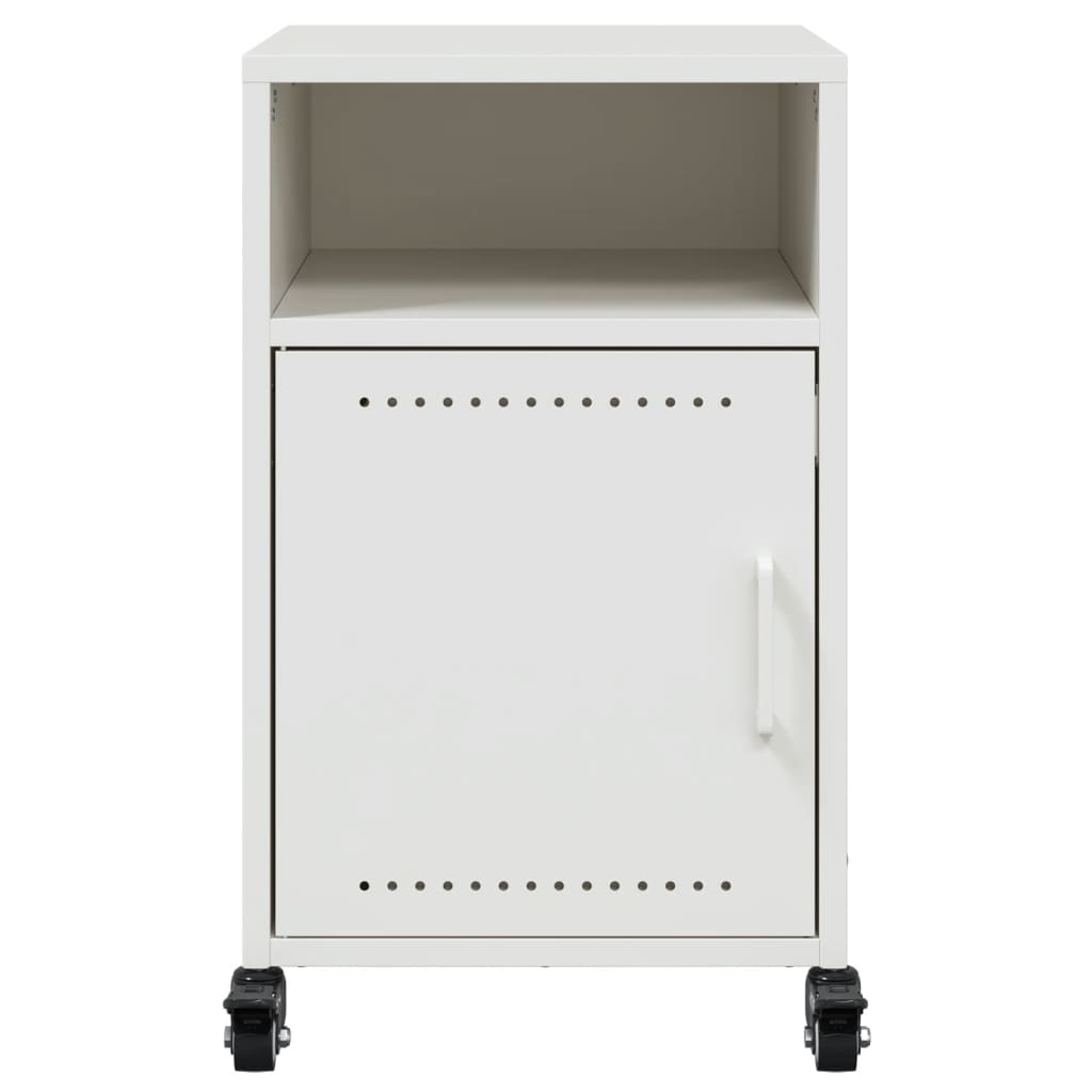 Comodini 2 pz Bianchi 36x39x59 cm in Acciaio | homemem39