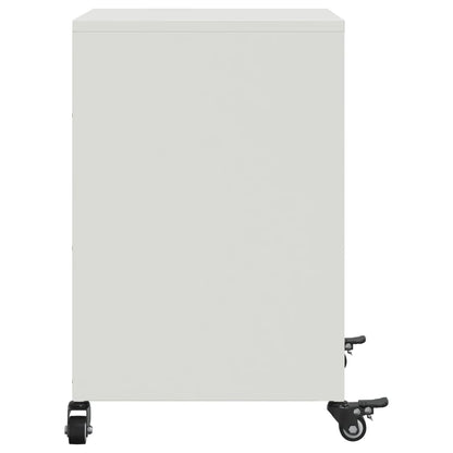 Comodini 2 pz Bianchi 36x39x59 cm in Acciaio | homemem39
