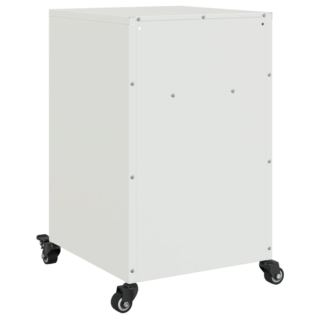 Comodini 2 pz Bianchi 36x39x59 cm in Acciaio | homemem39