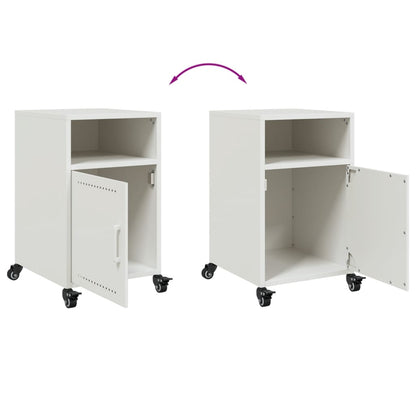 Comodini 2 pz Bianchi 36x39x59 cm in Acciaio | homemem39