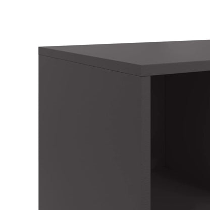 Credenza Nera 100,5x39x72 cm in Acciaio - homemem39