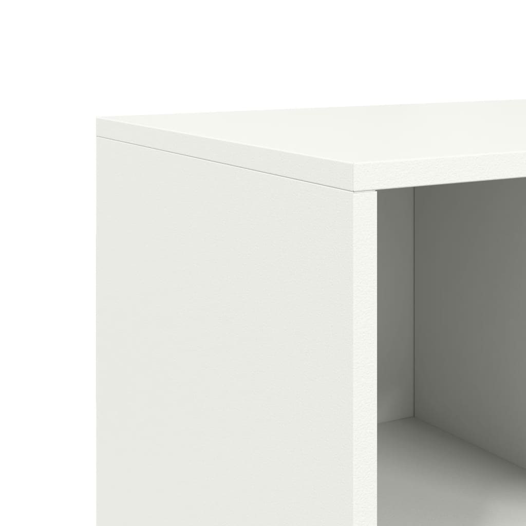 Credenza Bianca 100,5x39x72 cm in Acciaio - homemem39