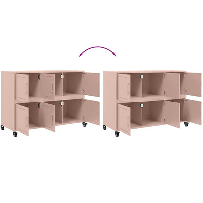 Credenza Rosa 100,5x39x72 cm in Acciaio Laminato a Freddo - homemem39
