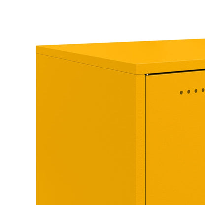 Credenza Giallo Senape 100,5x39x72 cm Acciaio Laminato a Freddo - homemem39