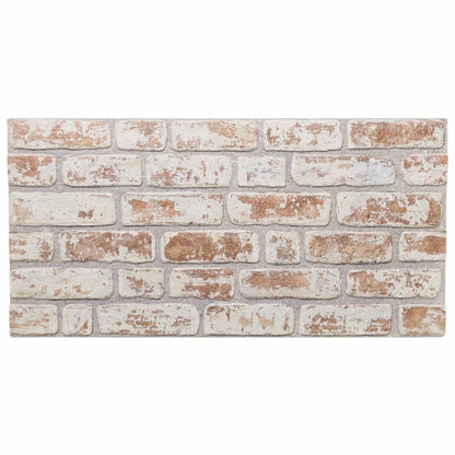 Pannelli Murali 3D 10 pz Rosso e Bianco 100x50 cm EPS