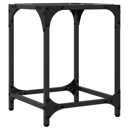 Tavolini con Piano in Vetro Trasparente 2 pz 30x30x40cm Acciaio | homemem39