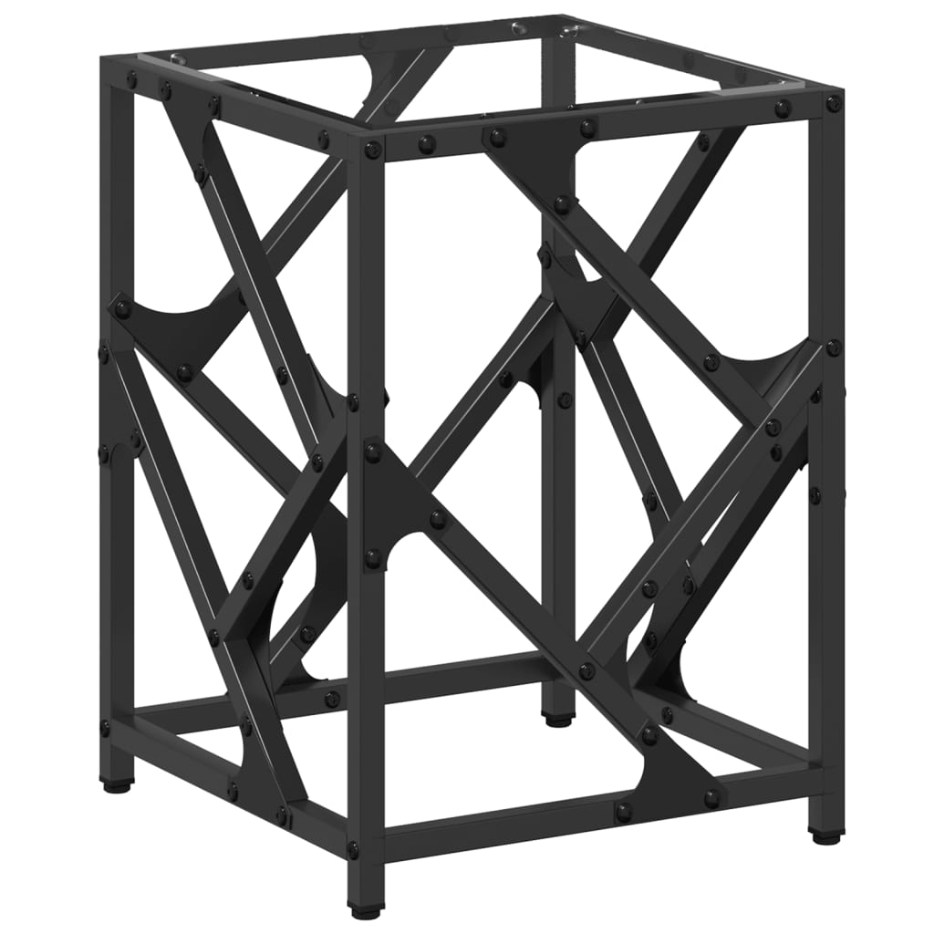 Tavolino Salotto con Piano Vetro Trasparente 30x30x41cm Acciaio | homemem39
