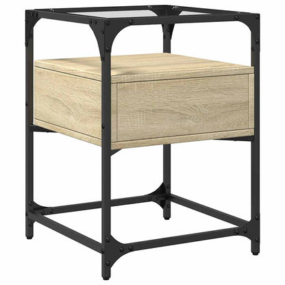 Comodino Rovere Sonoma 40x40x55 cm in Legno Multistrato - homemem39