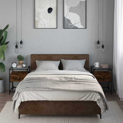 Comodini 2 pz Rovere Fumo 40x40x55 cm in Legno Multistrato - homemem39