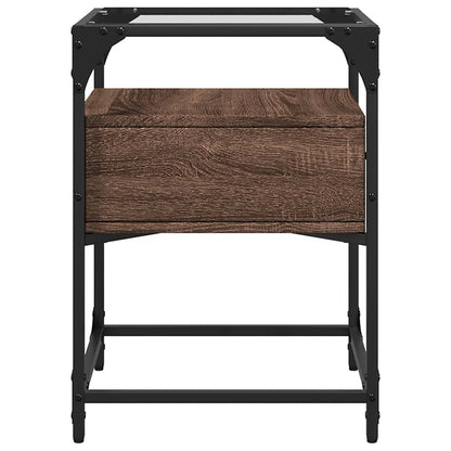 Comodino Rovere Marrone 40x40x55 cm in Legno Multistrato | homemem39