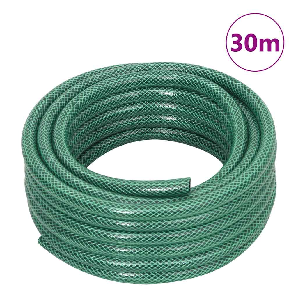 Avvolgitubo Autonomo Verde con Set Raccordi Tubo 0,5" 30 m PVC