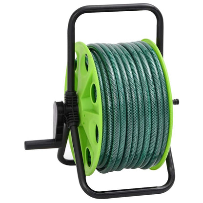 Avvolgitubo Autonomo Verde con Set Raccordi Tubo 0,5" 30 m PVC