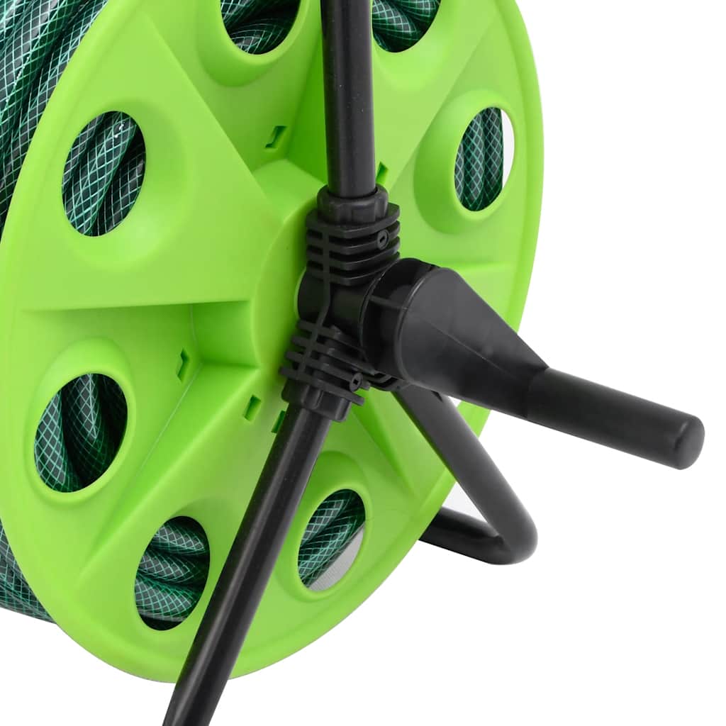 Avvolgitubo Autonomo Verde con Set Raccordi Tubo 0,5" 50 m PVC
