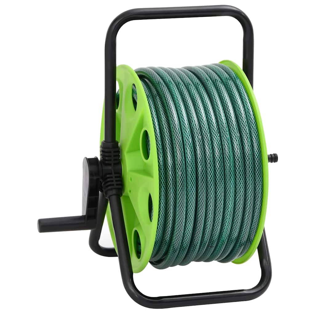 Avvolgitubo Autonomo Verde con Set Raccordi Tubo 0,75" 20 m PVC