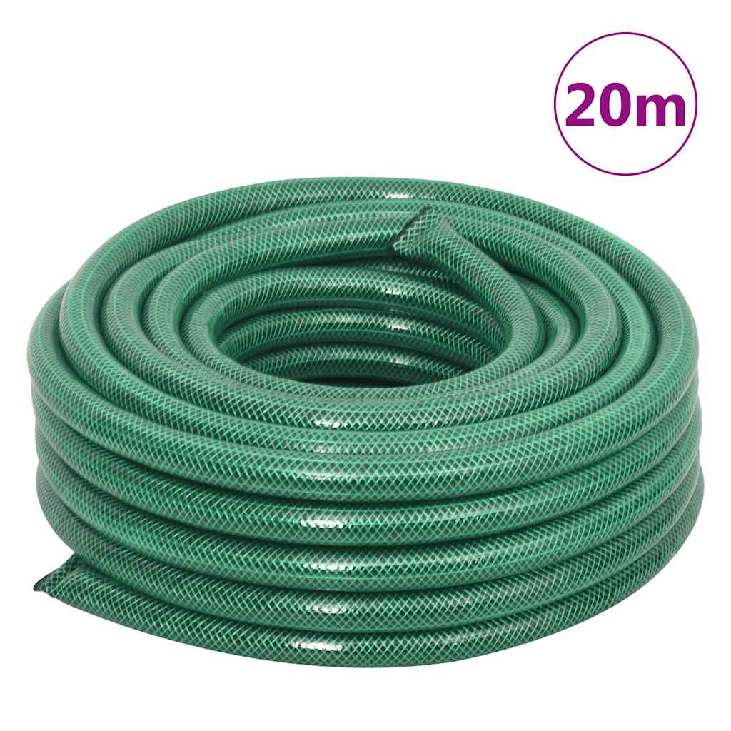 Avvolgitubo Autonomo Verde con Set Raccordi Tubo 0,75" 20 m PVC