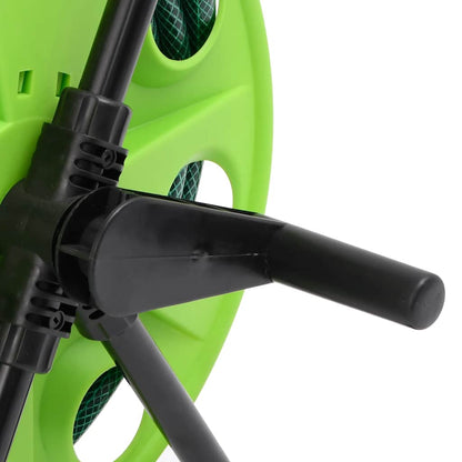 Carrello Avvolgitubo Verde con Set Raccordi Tubo 0,75" 20 m PVC