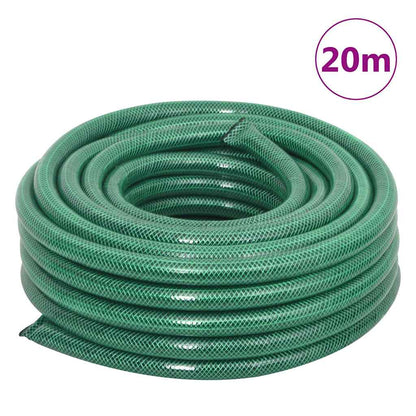 Carrello Avvolgitubo Verde con Set Raccordi Tubo 0,75" 20 m PVC