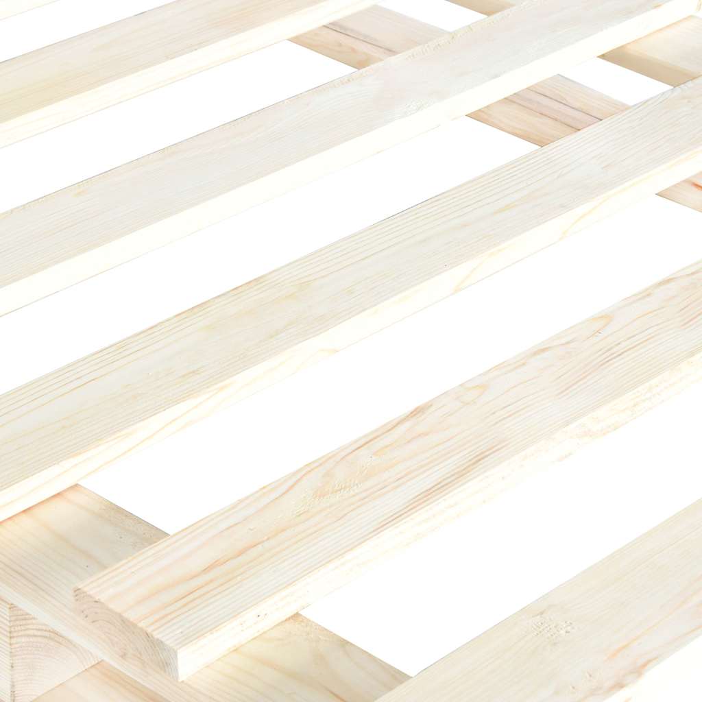Giroletto con Testiera 140x200 cm in Legno Massello di Pino | homemem39